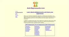 Desktop Screenshot of anti-depressants.com